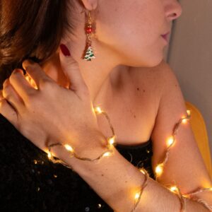 Boucles d'oreilles sapins surprise