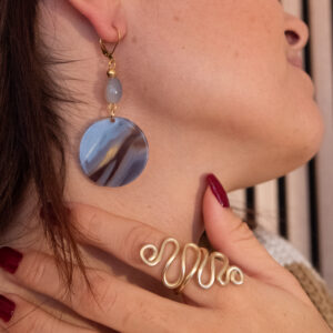 Boucles d'oreilles brume d'hiver