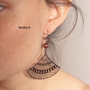 Boucles d'oreilles  Rainbow choco